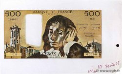 500 Francs PASCAL Épreuve FRANCE  1968 F.71.00E UNC-