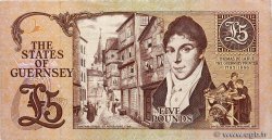 5 Pounds GUERNSEY  1990 P.53b MBC+