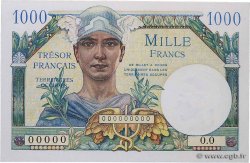 1000 Francs TRÉSOR FRANÇAIS Spécimen FRANCE  1947 VF.33.00S NEUF