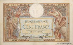 100 Francs LUC OLIVIER MERSON type modifié FRANCE  1937 F.25.03
