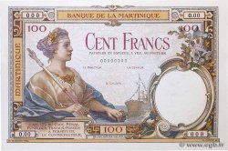 100 Francs Épreuve MARTINIQUE  1930 P.13E NEUF