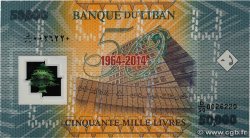 50000 Livres Commémoratif LEBANON  2014 P.097 UNC