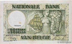 50 Francs - 10 Belgas BELGIUM  1945 P.106 VF