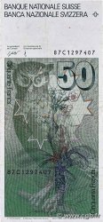 50 Francs SUISSE  1987 P.56g F+