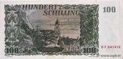 100 Schilling AUSTRIA  1954 P.133 VF