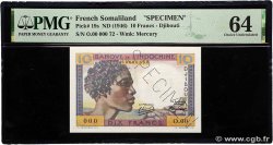 10 Francs Spécimen DJIBOUTI  1946 P.19s