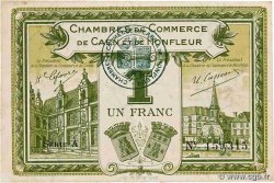 1 Franc FRANCE regionalism and various Caen et Honfleur 1918 JP.034.14
