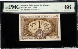 1 Franc MONACO  1920 P.04b NEUF