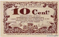 10 Centimes FRANCE regionalism and various Lille 1917 JP.59-1632 XF