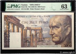 5000 Francs Spécimen TUNISIE  1950 P.30s