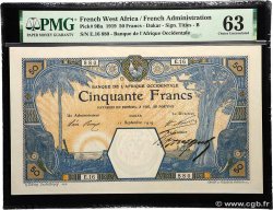 50 Francs DAKAR AFRIQUE OCCIDENTALE FRANÇAISE (1895-1958) Dakar 1919 P.09Ba