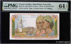 5 Francs FRENCH ANTILLES  1964 P.07b