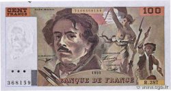 100 Francs DELACROIX 442-1 & 442-2 FRANCE  1995 F.69TER.02c
