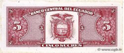 5 Sucres ECUADOR  1988 P.113d AU+