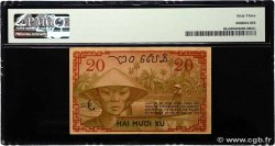 20 Cents INDOCINA FRANCESE  1939 P.086a q.FDC