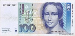 100 Deutsche Mark GERMAN FEDERAL REPUBLIC  1991 P.41b