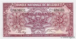 5 Francs - 1 Belga BELGIUM  1943 P.121