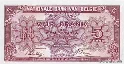 5 Francs - 1 Belga BELGIUM  1943 P.121 XF-
