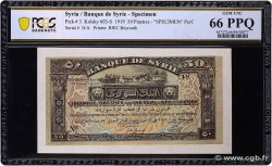 50 Piastres Spécimen SYRIE Beyrouth 1919 P.003s NEUF
