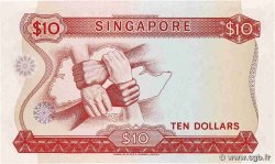 10 Dollars SINGAPORE  1973 P.03D XF