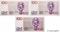 100 Francs Lot BELGIQUE  1978 P.140a et P.142a NEUF
