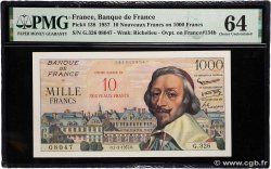 10 NF sur 1000 Francs RICHELIEU FRANCE  1957 F.53.01