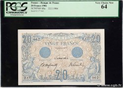 20 Francs BLEU FRANCE  1906 F.10.01