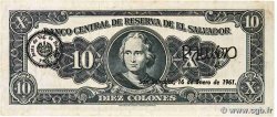 10 Colones EL SALVADOR  1959 P.099 VF