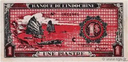 1 Piastre rouge INDOCHINE FRANÇAISE 1942 P.060X