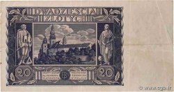 20 Zlotych POLAND  1936 P.077 F+