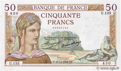 50 Francs CÉRÈS FRANCIA  1934 F.17.02