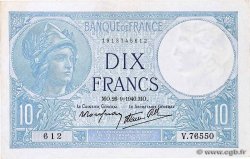 10 Francs MINERVE modifié FRANCIA  1940 F.07.15