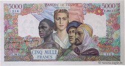 5000 Francs EMPIRE FRANÇAIS FRANCIA  1947 F.47.61