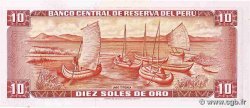 10 Soles de Oro PERU  1971 P.100b XF+