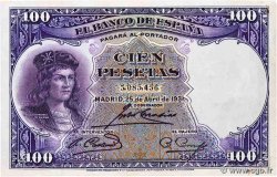 100 Pesetas ESPAÑA  1931 P.083