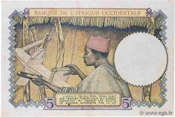 5 Francs FRENCH WEST AFRICA  1938 P.21 MBC+