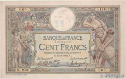 100 Francs LUC OLIVIER MERSON grands cartouches FRANKREICH  1925 F.24.03 fVZ