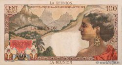 100 Francs La Bourdonnais REUNION  1960 P.49a VF