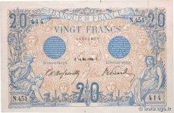 20 Francs BLEU FRANCE  1906 F.10.01