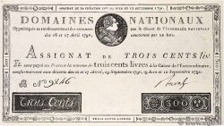 300 Livres Faux FRANCE  1791 Ass.18f