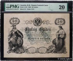 50 Gulden Annulé AUSTRIA  1866 P.A152