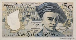 50 Francs QUENTIN DE LA TOUR FRANCE  1990 F.67.16