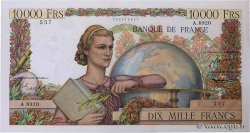 10000 Francs GÉNIE FRANÇAIS FRANCE  1955 F.50.75