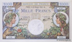 1000 Francs COMMERCE ET INDUSTRIE FRANCE  1940 F.39.01