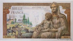 1000 Francs DÉESSE DÉMÉTER FRANCE  1943 F.40.15 UNC