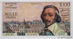 1000 Francs RICHELIEU FRANCE  1955 F.42.17