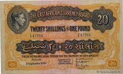 20 Shillings - 1 Pound AFRIQUE DE L&nbsp;EST  1950 P.30b