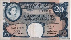 20 Shillings AFRIQUE DE L&nbsp;EST  1962 P.43a