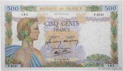 500 Francs LA PAIX FRANCE  1944 F.32.47 TTB
