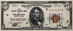 5 Dollars VEREINIGTE STAATEN VON AMERIKA Philadelphie 1929 P.395C VZ